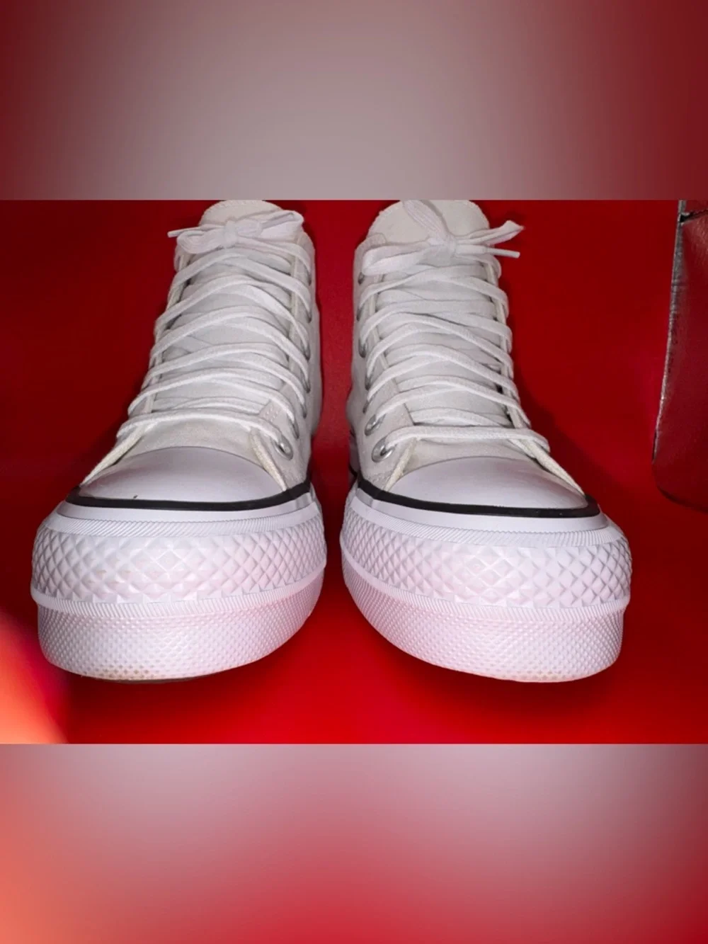 Converse Platform High Tops White Move Sneakers Women’s 5 Worn Once - Picture 7 of 16